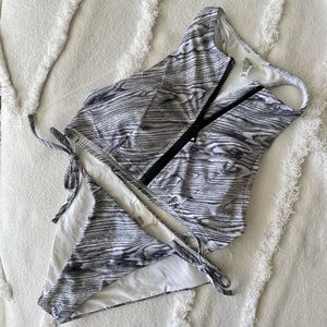 Onia Zip Top Racerback Bikini